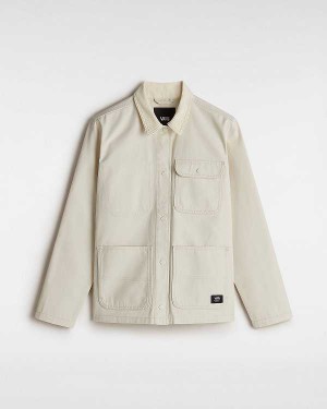 Beige Vans Drill Chore Women Jacket | VN9281345
