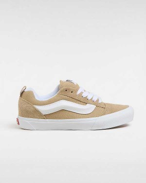 Beige Vans Knu Skool Men Sneakers | VN1873645