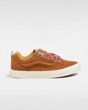 Beige Vans Knu Skool Women Sneakers | VN5891073