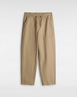 Beige Vans Premium Easy Trouser Men Pants | VN0467185