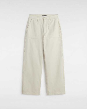 Beige Vans Union Relaxed Carpenter Women Pants | VN5078632