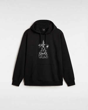 Black Vans Crazy Eddy 66 Loose Women Hoodie | VN5147209
