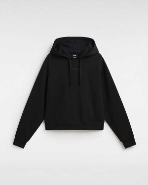 Black Vans Essential Relaxed Fit Women Hoodie | VN6281094