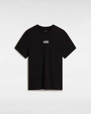 Black Vans Flying V Oversized Women T Shirts | VN7389501