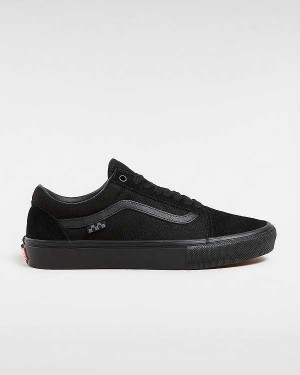 Black Vans Old Skool Women Skate Shoes | VN9508261