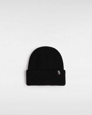 Black Vans Original Shallow Cuff Unisex Beanie | VN7530469