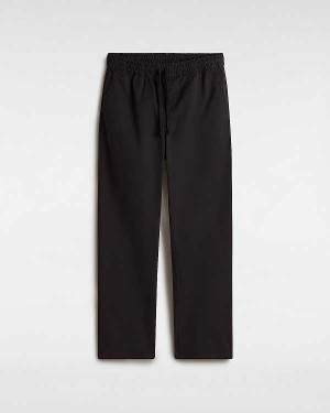 Black Vans Range Relaxed Elastic Men Pants | VN0182679