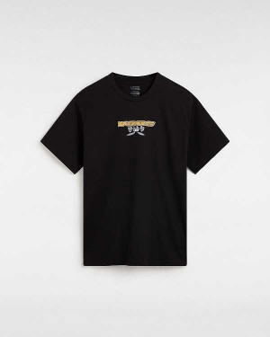 Black Vans Sakomo Men T Shirts | VN8046519
