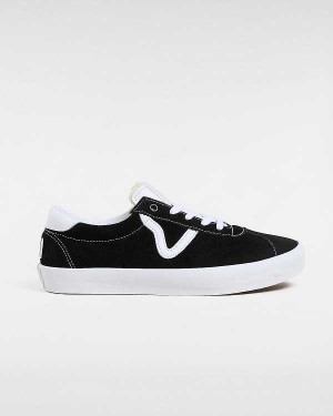 Black Vans Skate Sport Men Sneakers | VN3248160