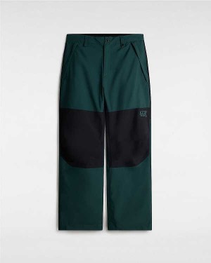 Black / Green Vans MTE Hellbound Men Pants | VN3596217