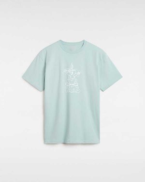 Blue Vans Crazy Eddy Men T Shirts | VN3207681