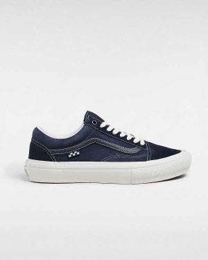 Blue Vans Old Skool Women Skate Shoes | VN4285690