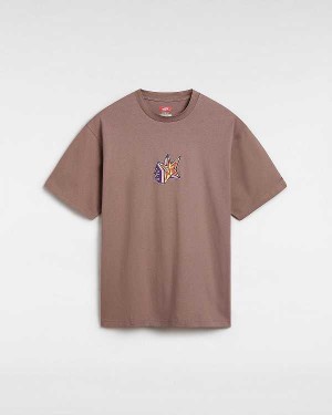 Brown Vans Skate Star Women T Shirts | VN8539140