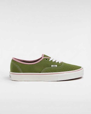Green Vans Authentic Men Sneakers | VN5612379