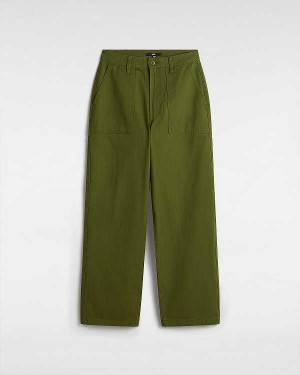 Green Vans Union Relaxed Carpenter Women Pants | VN3487152