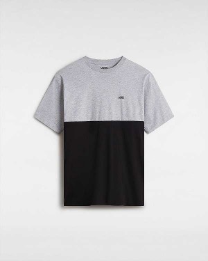 Grey Vans Colorblock Men T Shirts | VN6389102