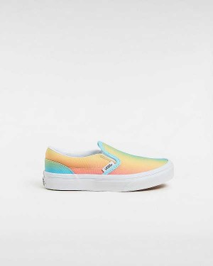 Multicolor Vans Classic (4-8 Years) Kids' Slip On Shoes | VN7163049
