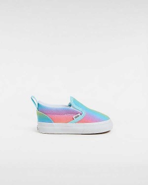 Multicolor Vans Hook and loop (1-4 Years) Kids' Slip On Shoes | VN5608917
