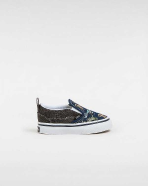 Multicolor Vans Hook and loop (1-4 Years) Kids' Slip On Shoes | VN7281496