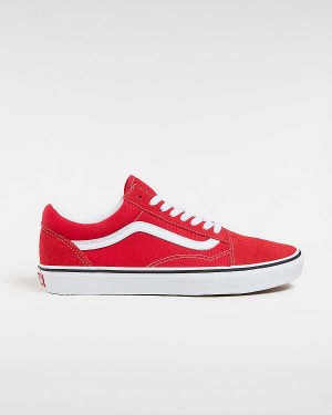Red Vans Old Skool Women Skate Shoes | VN7823691