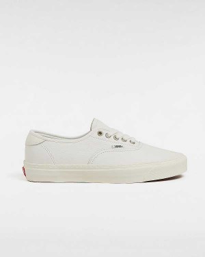 White Vans Authentic Lux Men Leather Shoes | VN0378649