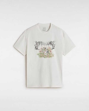 White Vans Birdbath Women T Shirts | VN2695173