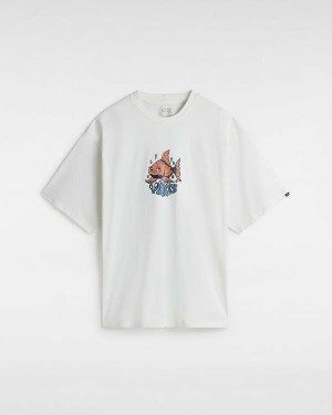 White Vans Goldfish Men T Shirts | VN2419637