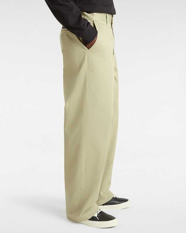 Beige Vans Authentic Chino Baggy Men Pants | VN6374201