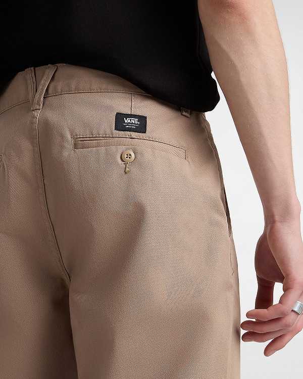 Beige Vans Authentic Chino Relaxed Men Pants | VN5876019