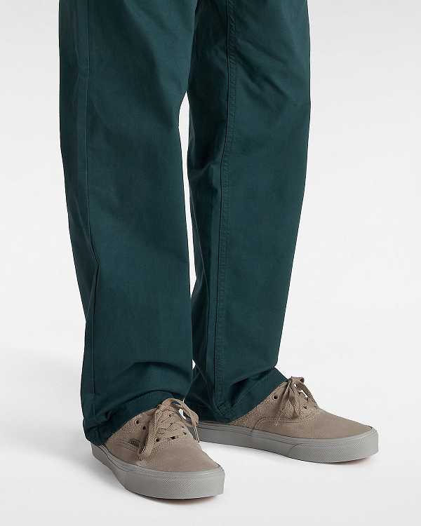 Beige Vans Authentic Suede Mix Men Sneakers | VN4259178