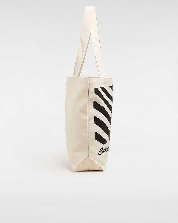 Beige Vans Box Logo Unisex Tote Bag | VN4780396