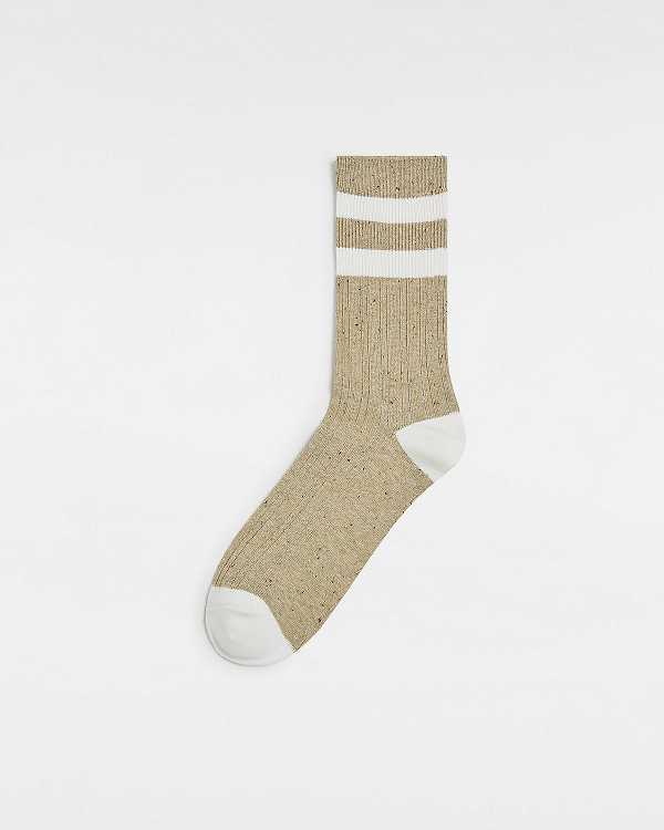 Beige Vans Classic Crew (1 Pair) Unisex Socks | VN0437156