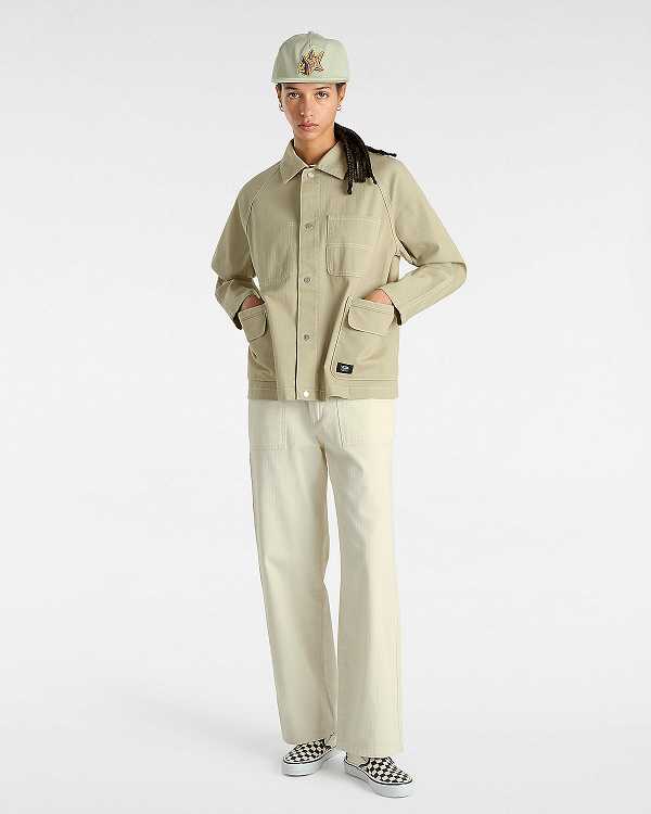 Beige Vans Codey Utility Women Coat | VN6793124