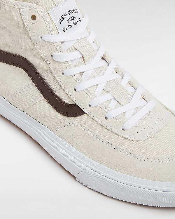 Beige Vans Crockett High Women Skate Shoes | VN0512983