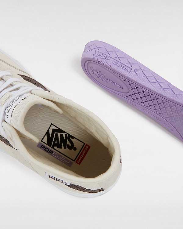 Beige Vans Crockett High Women Skate Shoes | VN0512983
