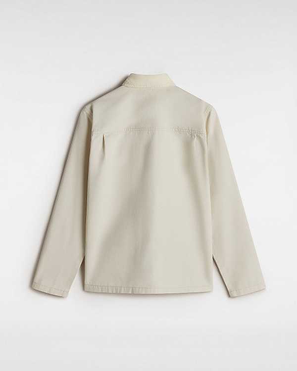 Beige Vans Drill Chore Women Jacket | VN9281345