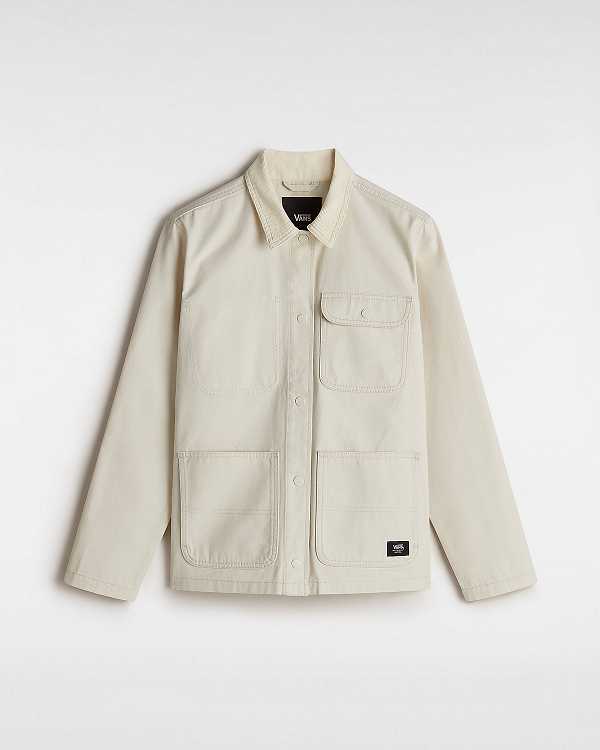 Beige Vans Drill Chore Women Jacket | VN9281345