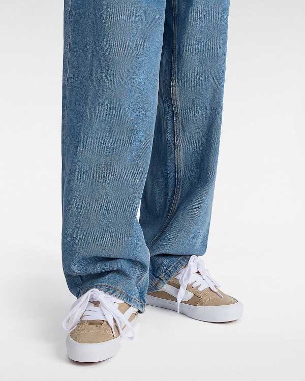 Beige Vans Knu Skool Men Sneakers | VN1873645