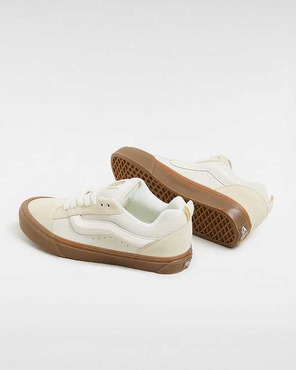 Beige Vans Knu Skool Men Sneakers | VN2435901