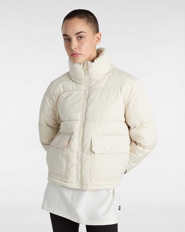 Beige Vans MTE Aubrey Primaloft Women Jacket | VN6150432