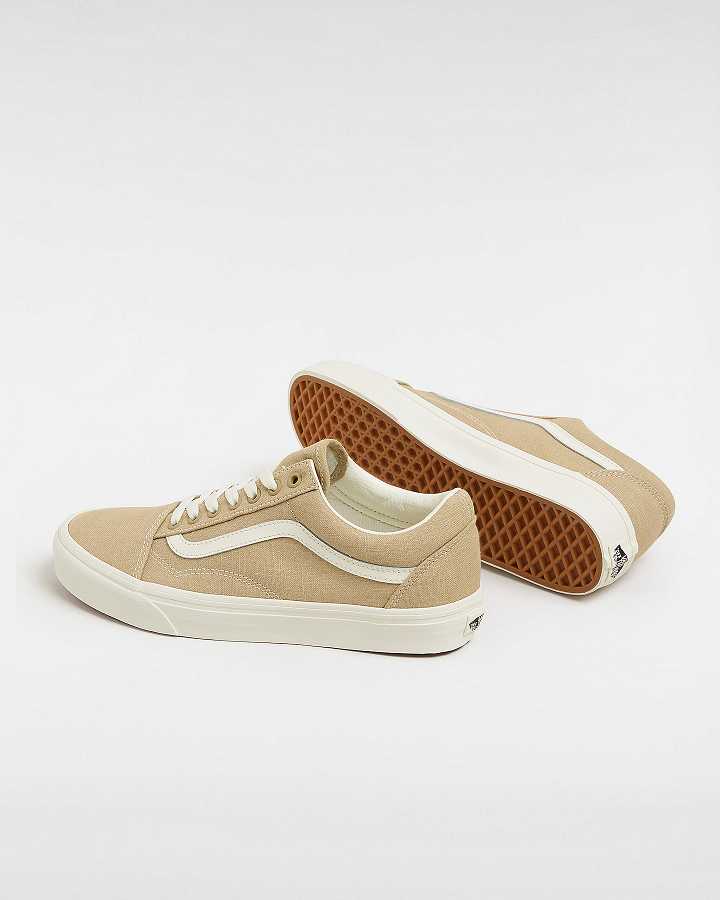 Beige Vans Old Skool Men Sneakers | VN7086243