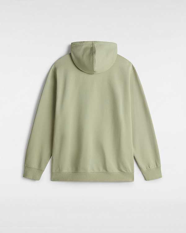 Beige Vans Reggie Loose Men Hoodie | VN1962045