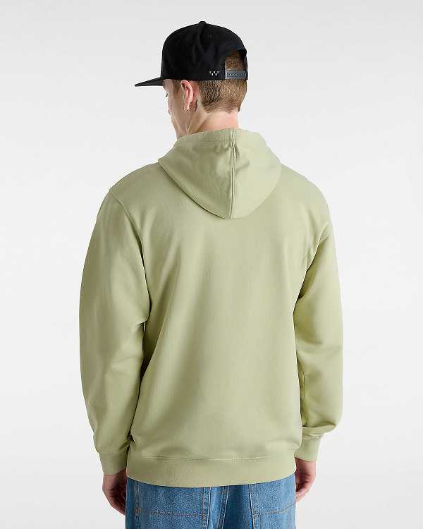 Beige Vans Reggie Loose Men Hoodie | VN1962045