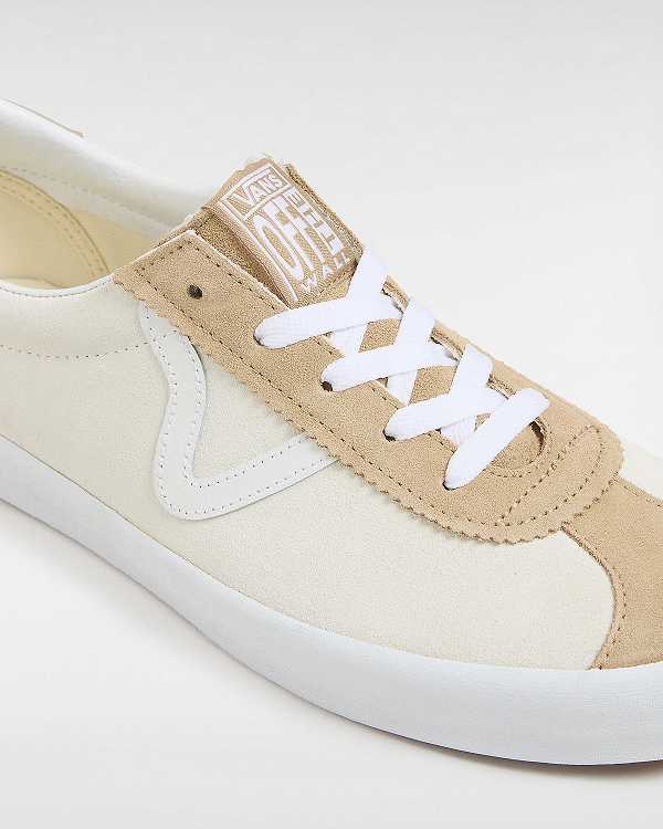 Beige Vans Sport Low Suede Men Sneakers | VN9082713