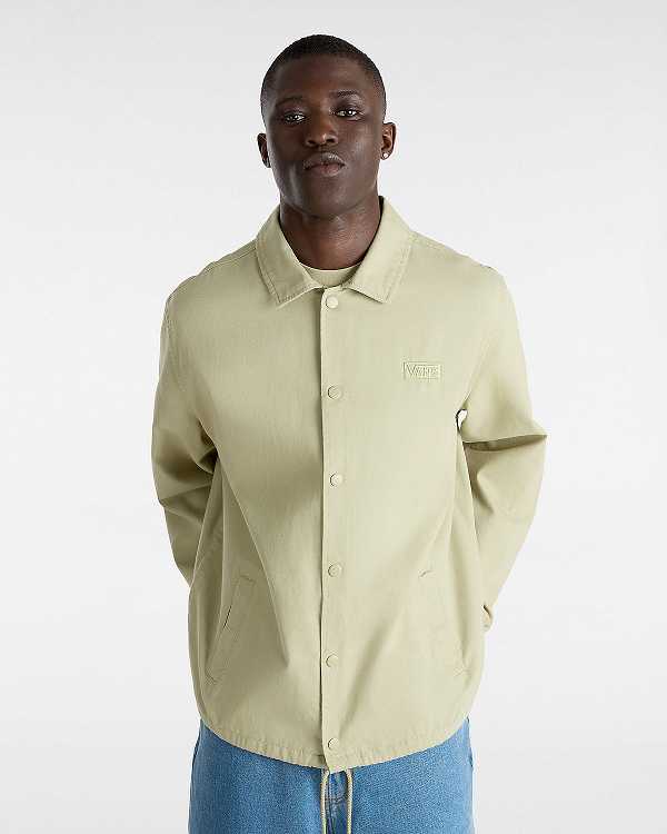 Beige Vans Torrey Canvas Coaches Women Jacket | VN7260438