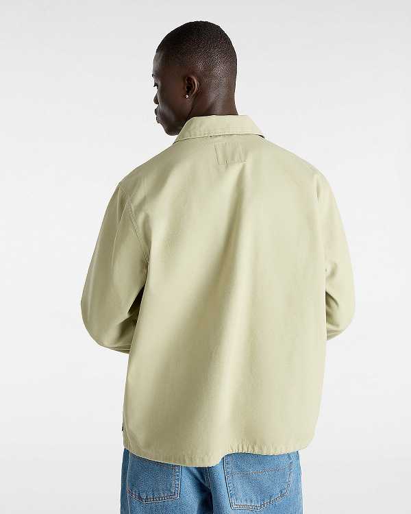 Beige Vans Torrey Canvas Coaches Women Jacket | VN7260438