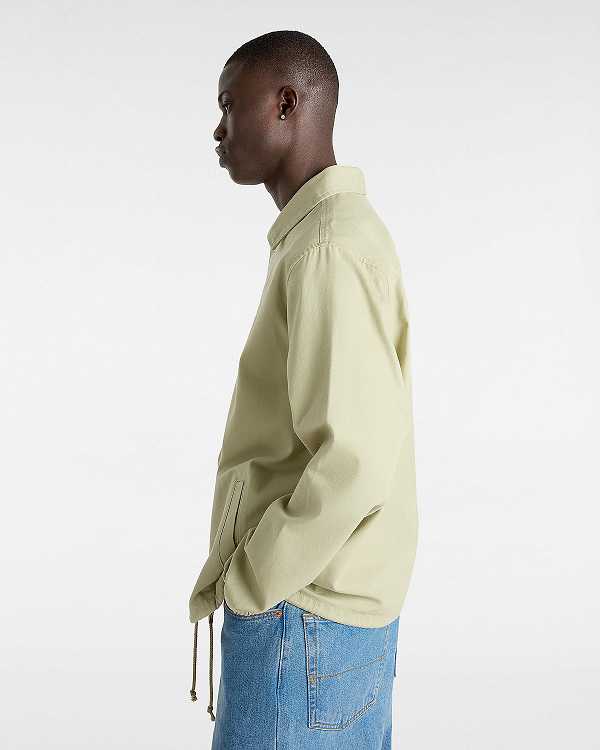 Beige Vans Torrey Canvas Coaches Women Jacket | VN7260438