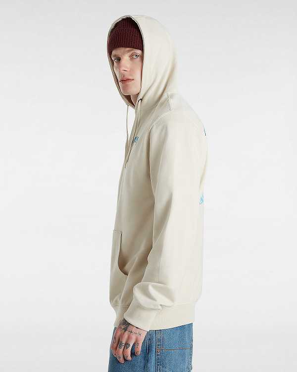 Beige Vans True Waves Men Hoodie | VN6154982