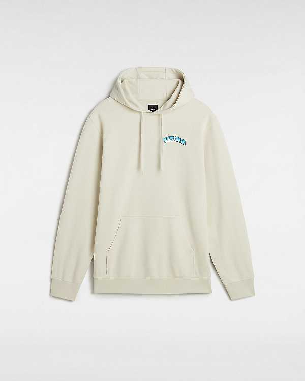 Beige Vans True Waves Men Hoodie | VN6154982