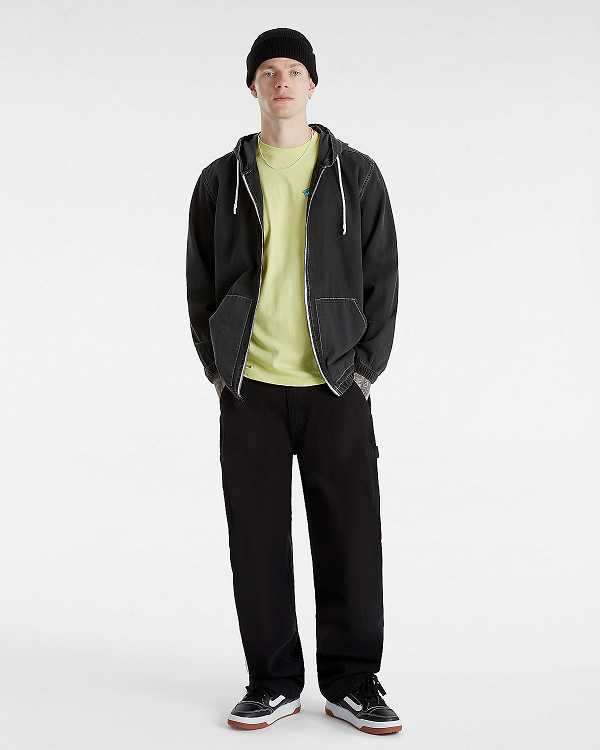 Black Vans Ashford Denim Men Jacket | VN2496813